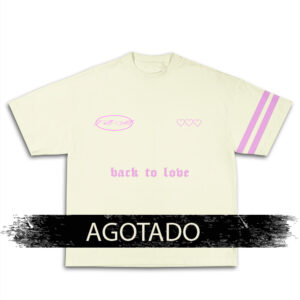 Camiseta back to love beige